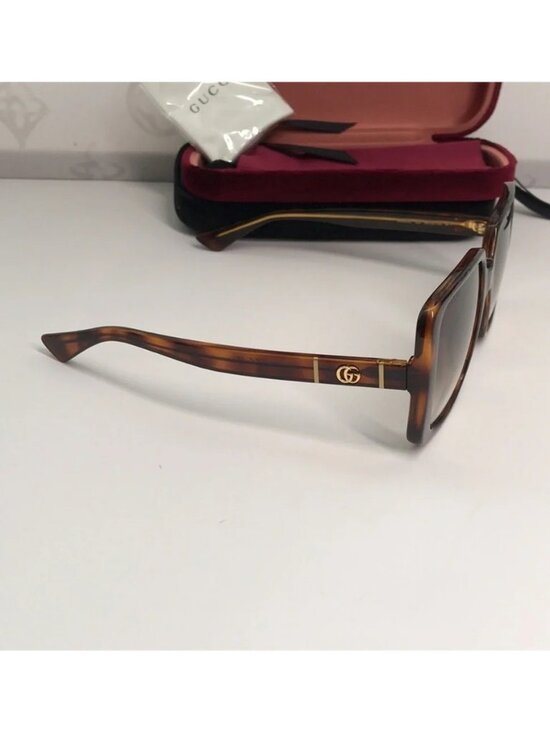 New Authentic Gucci Sunglasses GG0632S 002 Havana/Brown Gradient 56-20-145mm main image 10